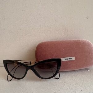 Miu Miu Cat-Eye Sunglasses, Black